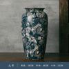 Vaso de Cerâmica Estilo Chinês Novo de Jingdezhen Jarro de Cerâmica para Arranjo de Flores Decoração de Mesa para Hotel e Pousada Ornamento Artístico Retrô Frete Grátis