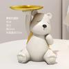 Criativo Luz Luxo Grande Urso Armazenamento Cofrinho Enfeites Casa Sala de estar Gabinete de TV Gabinete de Vinho Decoração de Mesa Presente de Aniversário