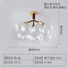 Luminária Pendente Estilo Nórdico para Quarto, Quarto de Crianças, Sala de Estar, Sala de Jantar, Loja de Roupas, Iluminação Criativa Estilo Ins, Luminária de Bolha de Vidro, Estilo Ins