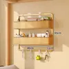 Estante de almacenamiento para dormitorio, cesta colgante de mesita de noche, cesta de almacenamiento para litera de dormitorio, herramienta de almacenamiento colgante tipo gancho montada en la pared