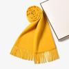 [100 cachecol de cashmere] cachecol de cashmere de cor sólida pesada feminino inverno cachecol de menina rosa de alta qualidade para namorada