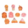 Pan de Dibujos Animados Hogar Creativo Juguetes de Comida Hechos a Mano Accesorios para Joyería DIY Pegamento de Crema Resina Pequeños Accesorios Materiales al por Mayor