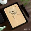 Cuaderno de Madera Lujo Accesible Caja de Regalo Patrón Logo Personalizado Madera Dura Oscura y Clara Nota de Negocios A5 Recuerdo