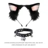 Cosplay Orejas de Gato Aro para el Cabello Accesorios de Cola de Gato Hechos a Mano Lindo Gato Madre Animal Oreja Accesorios para el Cabello Accesorios de Cola de Animal Traje