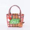 Bolso de Mano Tejido de Plástico Personalizado Cesta Tejida de Plástico Cesta de Regalo DIY Bolso de Calle del Pequeño Libro Rojo