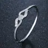 Diseño original europeo y estadounidense, temperamento de moda, chapado en cobre, oro real, microincrustación, elementos Swarovsky, pulsera, anillo