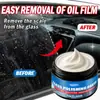 Kineshinex Removedor de Película de Óleo para Carro, Ferramenta Mágica de Limpeza de Vidro de Espelho Dianteiro e Traseiro, Loção de Limpeza Pesada de Película de Óleo