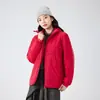 Chaqueta Ligera de Algodón para Exteriores para Hombres y Mujeres, Ropa Exterior Cálida Casual Deportiva, Ropa de Algodón Ligera Impermeable y a Prueba de Viento con Capucha Tecnológica