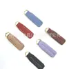 Cremallera con Tirador de Cuero de Color Sólido Simple para Boca de Teléfono Bolso de Hombre Bolso de Mujer Almohadilla Tiradora a Mano Colgante Accesorios para Equipaje