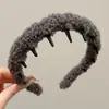 Diadema Ondulada Marrón para Mujer, Uso Diario, Antideslizante, con Dientes, para Lavarse la Cara, Accesorio para el Cabello