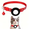 Collares Reflectantes para Mascotas de Selección Cuidadosa Adecuados para Rastreadores de Mascotas Airtag, Juego de Collares Rastreadores Anti-Pérdida para Gatos