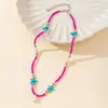 Ventas Directas de Fábrica Collar de Perlas Venta Caliente Transfronteriza Collar de Perlas de Arroz con Concha de Estrella de Mar Collar Bohemio de Perlas de Arroz con Estrella de Mar