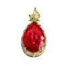 Ai Yu Moda Colgante de Vidrio Rojo Sangre de Paloma en Forma de Gota de Agua Collar de Piedra Roja Simulada Venta Caliente Transfronteriza S4110906