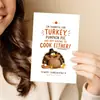 Compra directa transfronteriza Tarjeta de felicitación divertida de pavo de Acción de Gracias mensaje de bendición navideña con sobre tarjeta de regalo de felicitación creativa