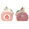 Ímã de Geladeira Gato Fofo Estilo Japonês Ins Alto Valor Magnético 3D Pão Assando Bolo Decoração de Cozinha Metabo