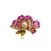 Broche de Mariposa de Cristal Vintage Broche de Animal Camelia de Lujo Ligero de Alta Calidad Hebilla de Pin de Corsage Femenino Ropa