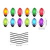 Pegatina magnética reflectante transfronteriza RFM031 bombilla de Navidad alambre de luz decoración de coche cuerpo de succión magnética pegatina de cola de coche pegatina de refrigerador