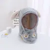 Mascarilla Facial Cortavientos de Invierno para Hombres, Mujeres y Niños, Gorro con Protección para los Oídos Integrada, Espesa Cortavientos, Doble Capa de Calidez para Bebés, Gorro Infantil