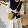 Bolso de Mano Nuevo de Comercio Exterior Estilo Coreano, Bolso de Hombro de Gran Capacidad de Alto Valor de Nicho, Bolso Tote, Bolso Cubo de Moda para el Día a Día