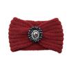 Europeu e Americano diamante embutido gema malha lã faixa de cabelo esportes headband proteção da orelha headband handmade headband tecido acessórios de cabelo quente