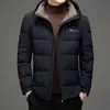 Jaqueta de Penas do Papai Masculina Curta de Alta Qualidade Quente Espessa Jaqueta de Inverno Masculina Nova Roupa de Inverno para Homens de Meia-Idade e Idosos