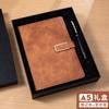 Cuaderno A5 en Stock con Logo Personalizado, Libro de Registro para Reuniones de Negocios, Bloc de Notas de Piel de Oveja de Alta Calidad, B5 al por Mayor
