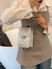 Bolsos para Teléfono Móvil de Moda de Este Año para Mujer 2026 Nueva Moda Bolso de Hombro con Cadena Acolchado Versátil Cruzado Bolso Cuadrado Pequeño