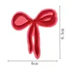 Decoración para la cabeza Lazo Parche de tela bordado Parche para ropa y bolsas Parche Lazo Rosa Cereza Etiqueta Bordada por Computadora Planchado