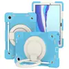 Suporte Giratório 360 Graus Adequado para Capa de Tablet Samsung A8/A9 Capa Protetora de Silicone A9Plus Bolsa Anti-Queda com Alça de Ombro