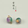 Hebilla de cuentas con patrón de piedra natural Bingyan 11MM semicilíndrica soporte de flores botón cheongsam traje Tang Hanfu hebilla decorativa venta al por mayor