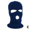 Capacete quente de inverno Chapéu de lã de três furos à prova de vento à prova de frio Máscara facial grossa Chapéu de malha facial completo Amazon