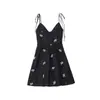 Vestido de Popelina Bordado Elegante Estilo Europeo y Americano Transfronterizo 2026 Nueva Moda Amazon para Mujer al por Mayor 0881404