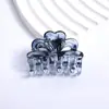 4,5cm Pinça de Cabelo Coroa de Leopardo Transparente Média Grampo de Cabelo para Parte de Trás da Cabeça Feminina Ponda Alta Clip de Tubarão Quente Transfronteiriço