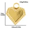 Aço Inoxidável 304 Moda Europeia e Americana Pingente de Coração Feminino Banhado a Ouro 18K Colar Pulseira DIY Joias Estoque Pronto Transfronteiriço