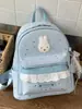 Mochila Escolar Feminina Leve, Fofa, Moderna, para Viagem, Estudante, Menina Doce, Grande Capacidade, Casual, na Moda