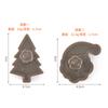 Ferramentas para Assar Bolo Cortadores de Biscoito Plástico PP Natal Estéreo Conjunto de Moldes Cortadores de Biscoito Molde para Assar Biscoito