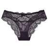 Braguitas de encaje jacquard hueco de cintura baja románticas Sierjian para mujer, cómodas, algodón puro, entrepierna antibacteriana, ropa interior sin costuras