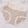 Calcinha modal de linha feminina cintura alta plus size gordinha menina verão fina borda sem costura simples shorts triangulares femininos
