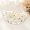 Algodón Puro Clase A Encaje Fino Gasa Suave Babero Bebé Anti-Escupir Toalla Versátil de 360 Grados para Babas de Bebé