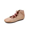 Sapatos Femininos Coreanos de Nicho 2026 Primavera Novos Estilo Francês Bico Redondo Cadarço Sapatilhas Mary Jane para Mulheres