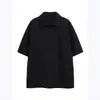 Camisa Polo Rumei Moda Simples Tendência Estilo Old Money para Homens e Mulheres, Camiseta Casual Solta de Manga Curta de Verão para Casais