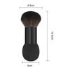Brocha de maquillaje de doble cabezal, brocha para polvos, brocha para base, brocha para miel, brocha para rubor, brocha de maquillaje portátil para uso húmedo y seco.