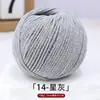 Fio de Algodão Oco para Quatro Estações 2mm Algodão Linho Tricô Manual DIY Chapéu Bolsa Crochê Capa de Copo Fio Redondo Coreano