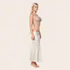 Corrente de corpo nova AYJ com contas pesadas, estilo europeu e americano, para mulheres, com franja solta, moda, gola halter, lingerie