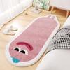 Alfombra Sencilla de Cachemira Suave para Dormitorio, Manta Irregular para Cabecera de Cama, Antideslizante, Fácil de Cuidar, Tapete para Piso para Sala de Estar