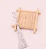 Nudo chino Borla borla marcapáginas abanico ropa borla pequeña colgante diy borla vertical de seda de hielo borla colgante al por mayor