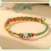 Festival del Bote del Dragón pulsera de mano colorida tejida a mano estilo étnico pulsera femenina masculina niños cuerda roja adulto pequeños tamales de arroz hilo de cinco colores