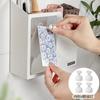 Historia del hogar Refrigerador japonés Caja de almacenamiento de succión magnética Estante de almacenamiento sin perforaciones Artículos diversos para el hogar Cesta de almacenamiento de plástico para papel film