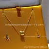 Nuevo Collar Mini Versátil Baojia para Mujer Oro Rosa 18K Cadena de Clavícula Hueso de Serpiente Completamente Diamantado Regalo para Pareja