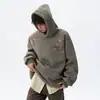 Sudadera con capucha bordada Estrella Americana para hombre, diseño de otoño de peso pesado, manga larga, top Streetwear, sudadera deportiva versátil